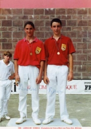 1995_Larralde_Vigneau_champions_ minimes